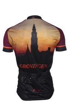 Fortissima Wielershirt Comfort - Heren - Steden-Olle Grieze - Oranje