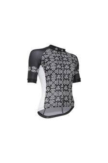 Fortissima Cycling Jersey Comfort - Women - Paterns-Fortissimaprint - black