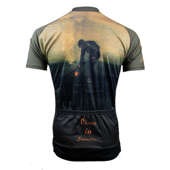 Fortissima Wielershirt Vincent van Gogh - onkruid verbrandende boer - Unisex