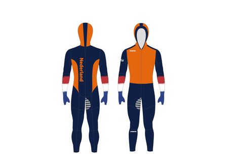 KNSB - Rubberpak - Unisex - Masters - Blauw/Oranje