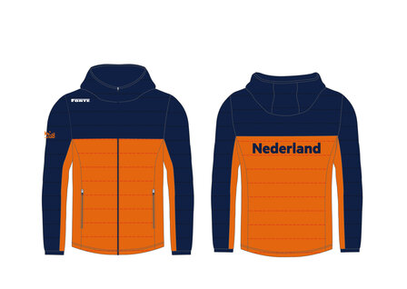 KNSB - Dun dons jack - Dames - Masters - Blauw/Oranje