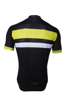 D&amp;A - Fietsshirt Classic - Zwart/Geel