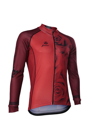 Fortissima Cycling Jacket - Men - Flowers Rose