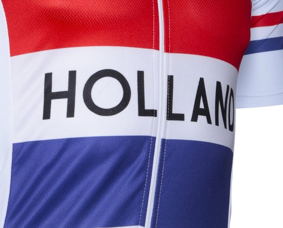 Fortissima Cyclingshirt Comfort - Men - Retro-Holland   - White