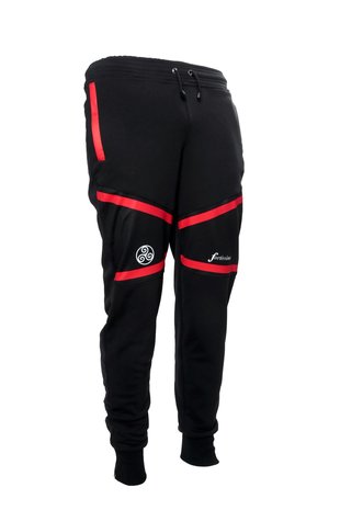 Fortissima Joggingbroek - Dames - Drenthe - Zwart/Rood