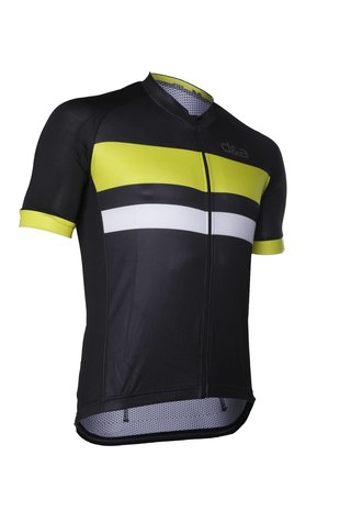 D&A - Fietsshirt Classic - Zwart/Geel