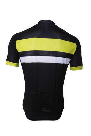 D&A - Fietsshirt Classic - Zwart/Geel