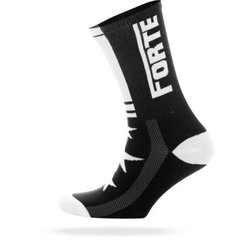 Forte - Cycling Socks- Black/White + Star