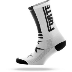 Forte - Cycling Socks - White/Black + Star