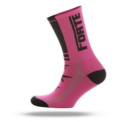 Forte - Cycling Socks - Fluro Pink + Star