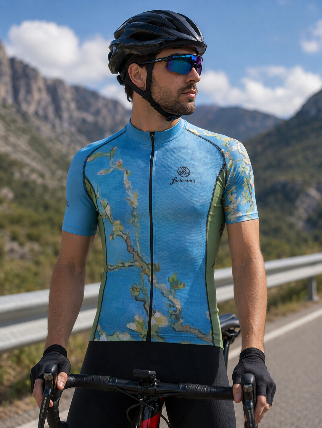 Wielershirt Van Gogh Amandelbloesem