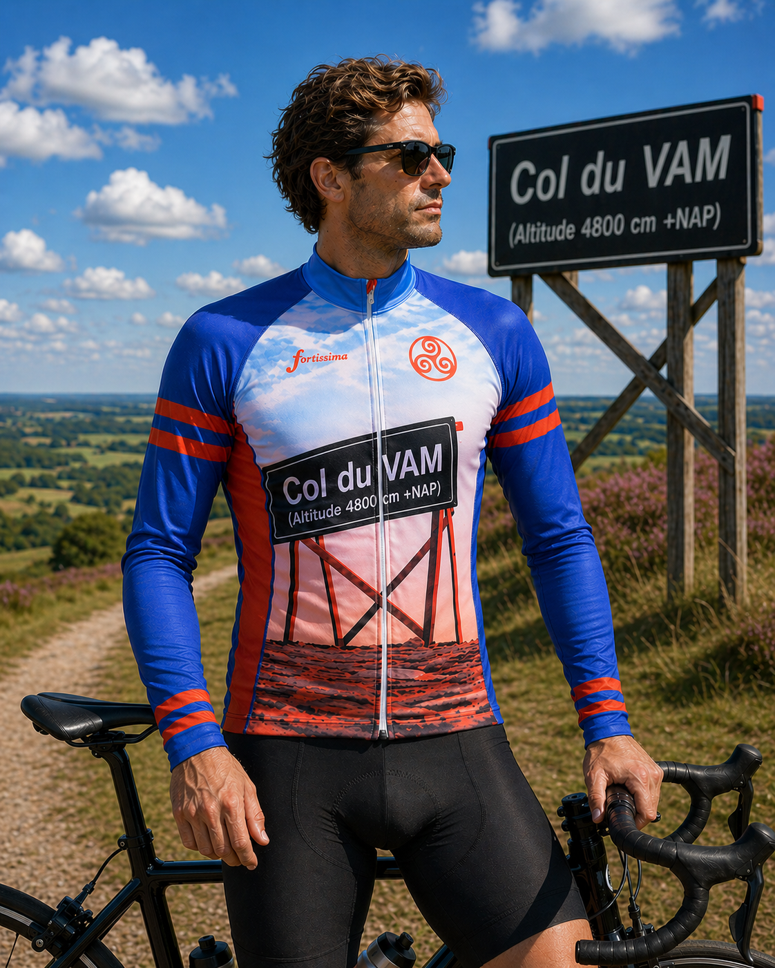 VAM-Berg wielerkleding col du vam wielerjack