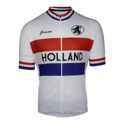 Retroholland wielershirt – Fietsshirt met klassiek Nederlands vlagdesign