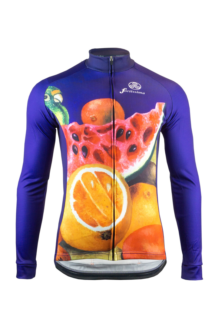 Frida Kahlo wielerjack – Fietsjack met kleurrijk fruitdesign en watermeloenmotief