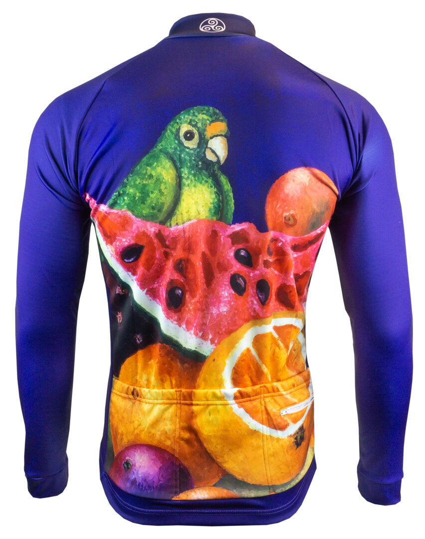 Frida Kahlo wielerjack – Fietsjack met kleurrijk fruitdesign en watermeloenmotief