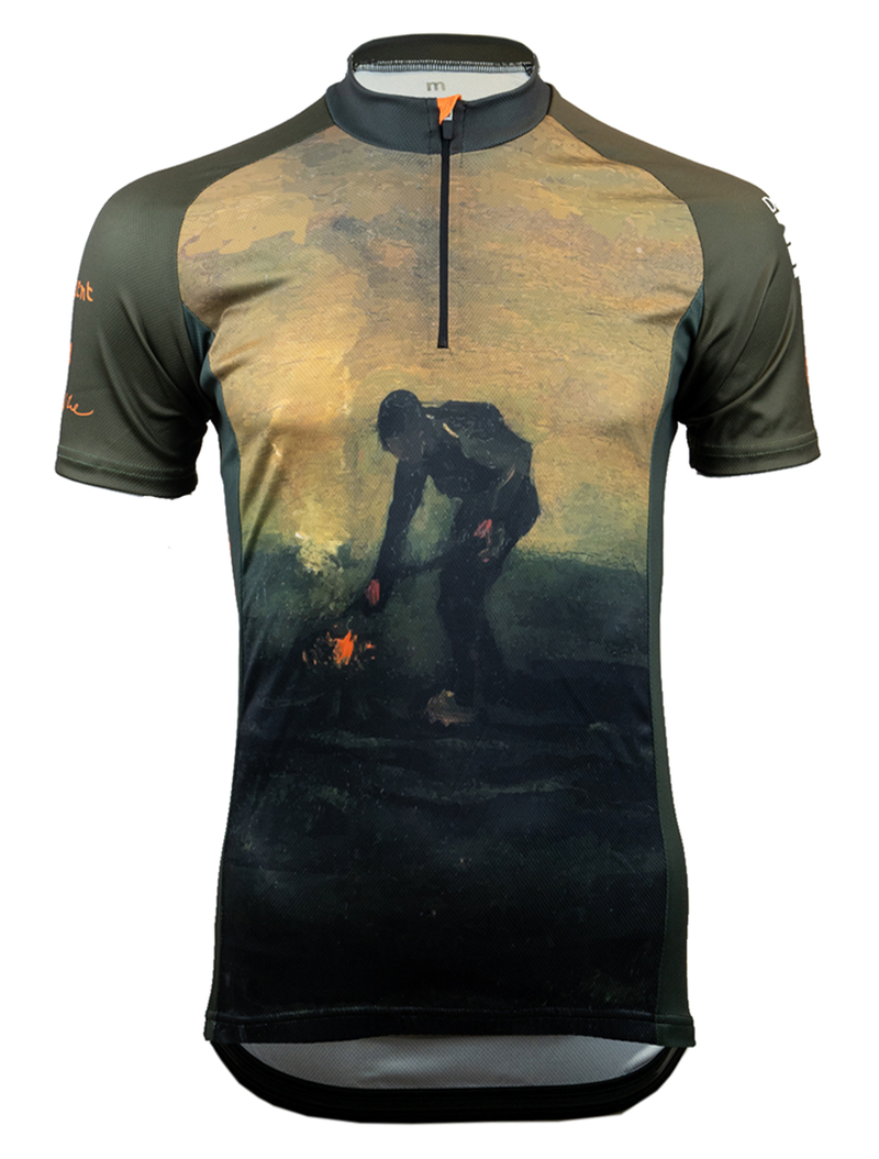 Wielershirt Van Gogh design boer - voorkant