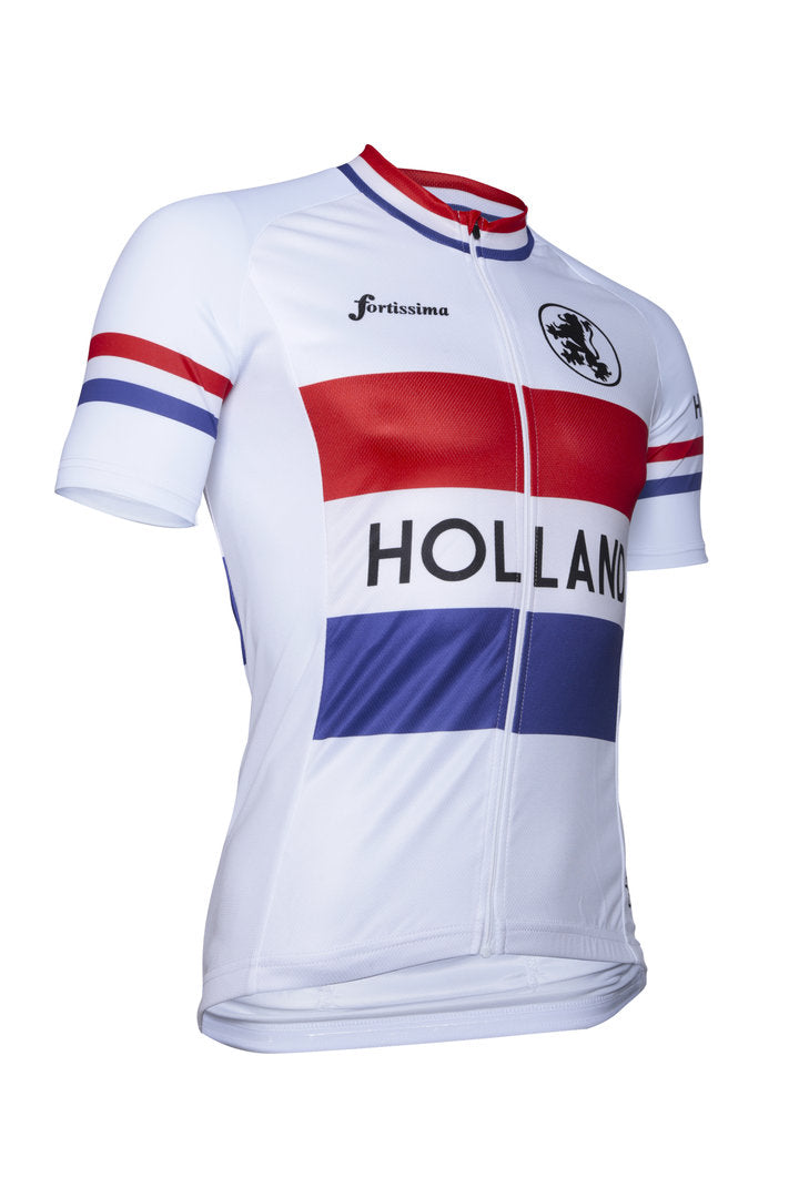 Retroholland wielershirt – Fietsshirt met klassiek Nederlands vlagdesign