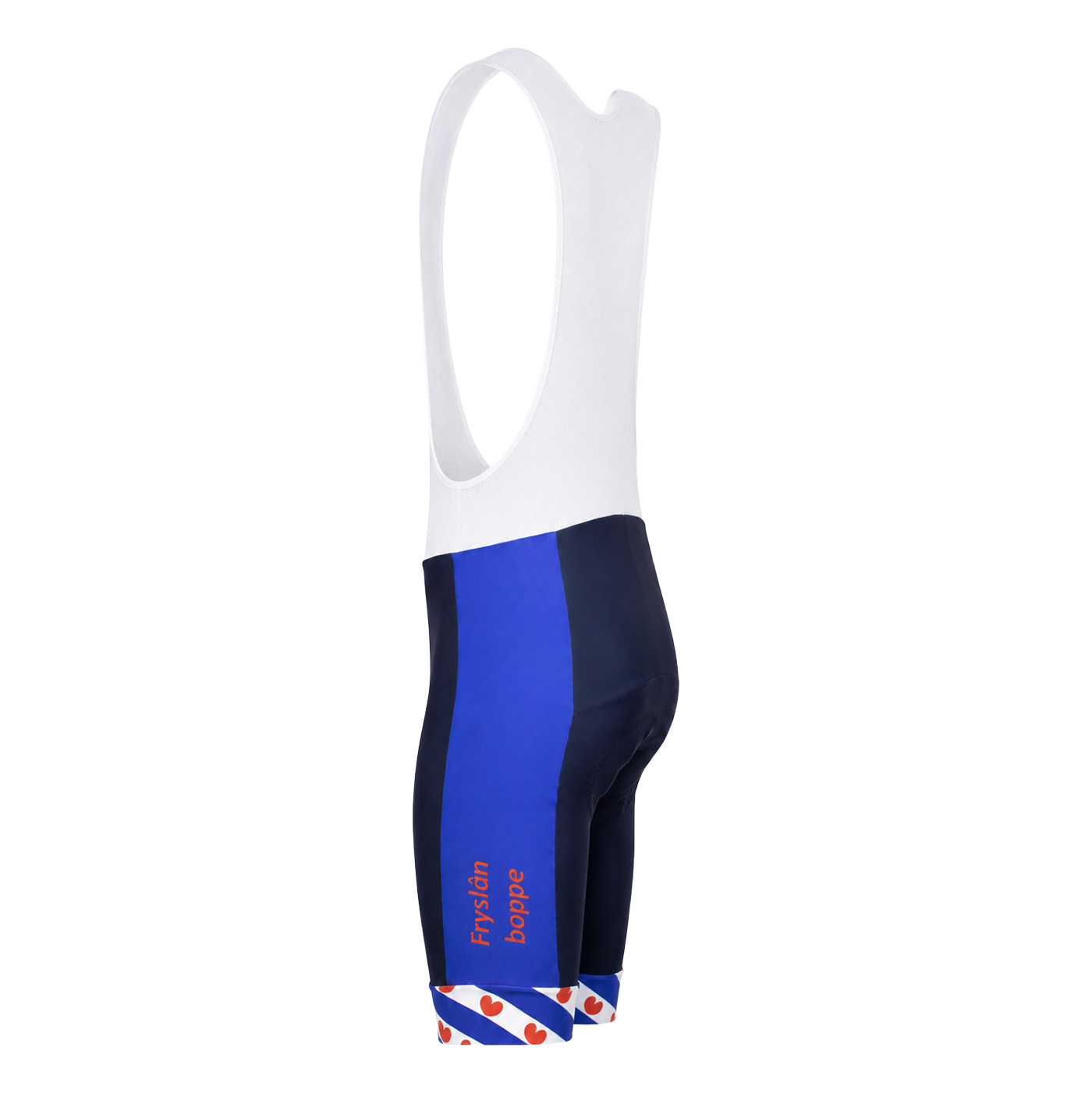 Koersbroek Friesland, fryslan boppe design wielerbroek met hoogwaardige zeem