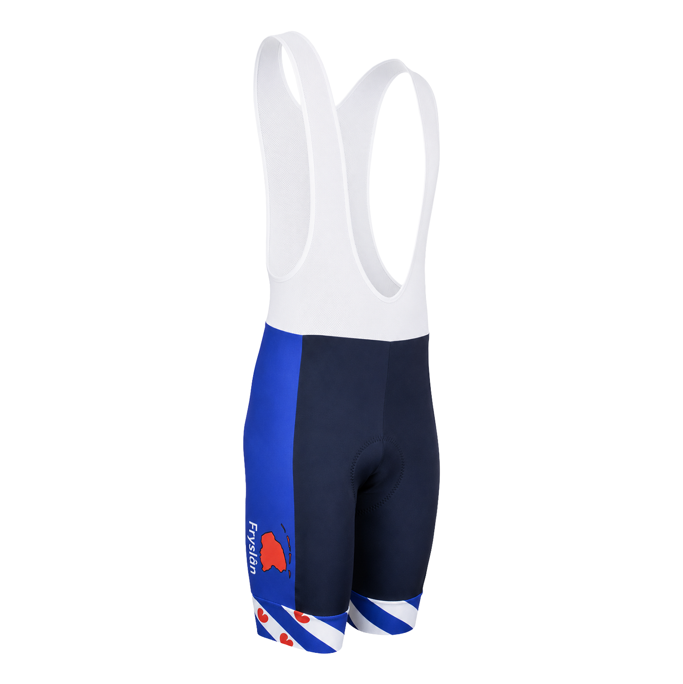 Koersbroek Friesland, fryslan boppe design wielerbroek met hoogwaardige zeem