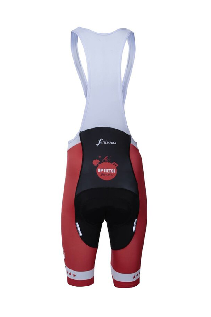 Team Drenthe koersbroek Pure – Fietsbroek met Drentse vlag kleuren voor wielrenners