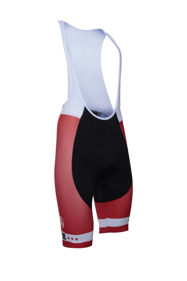 Team Drenthe koersbroek Pure – Fietsbroek met Drentse vlag kleuren voor wielrenners