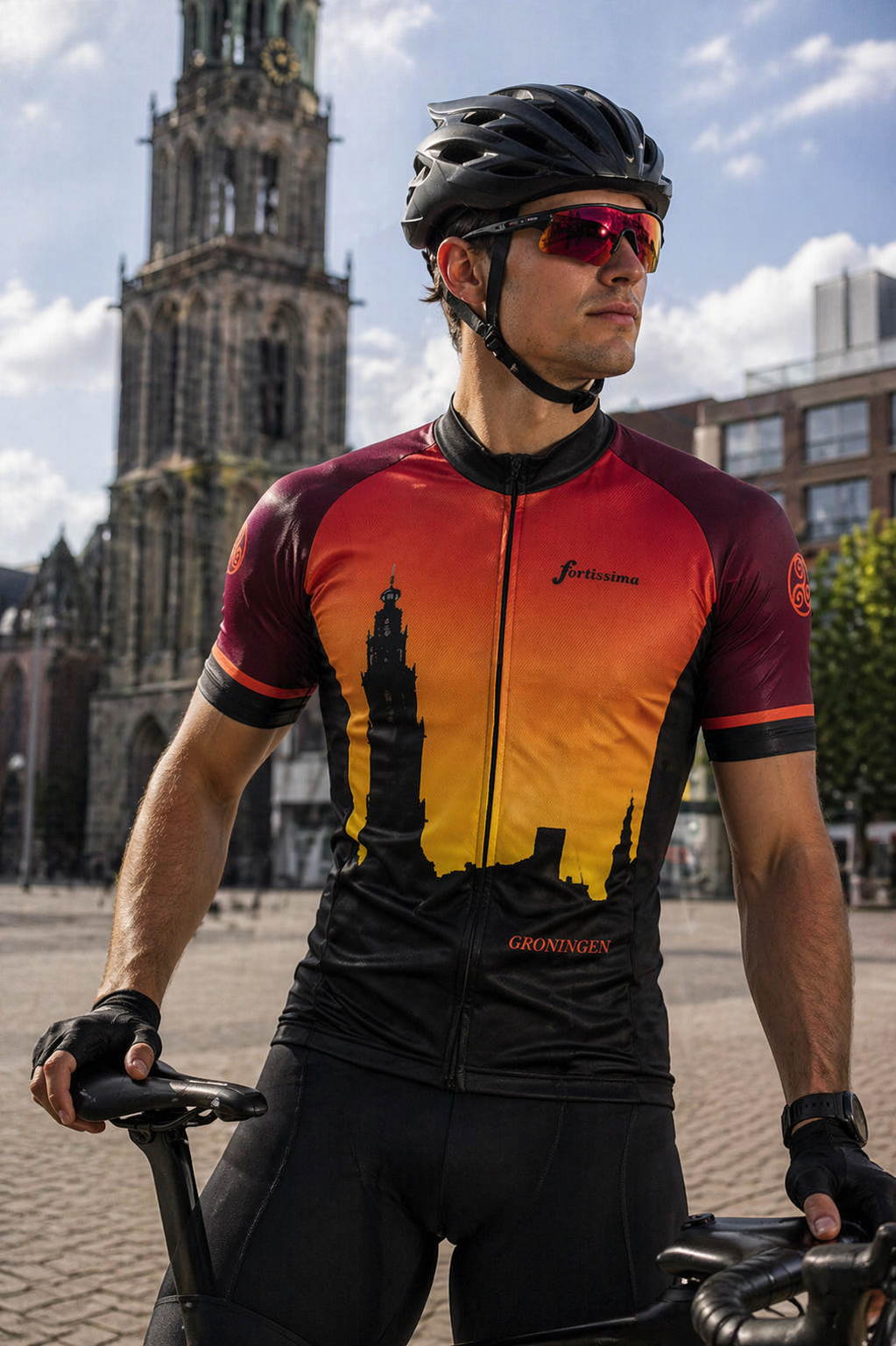 wielershirt groningen grunn martinitoren wielerkleding