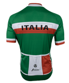 Achterzijde Retro Italia fietsshirt met drie achterzakken en ritszakje