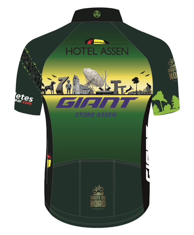 Wielershirt Assen Route du Nord - voorkant
