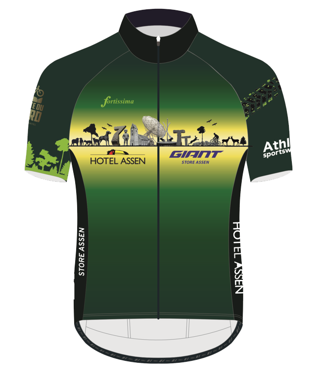 Wielershirt Assen Route du Nord - voorkant