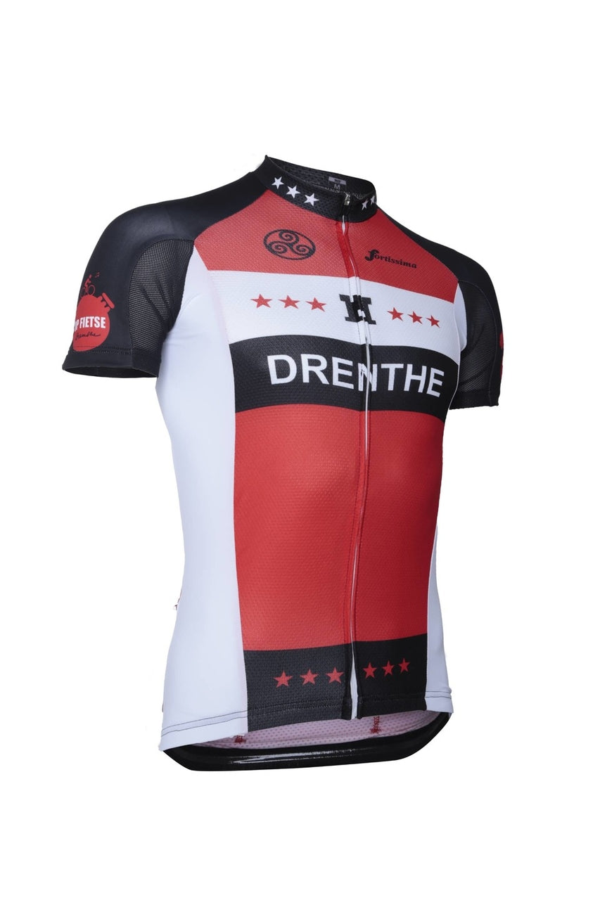 Team Drenthe wielershirt – Aerodynamisch fietsshirt met Drentse vlag design