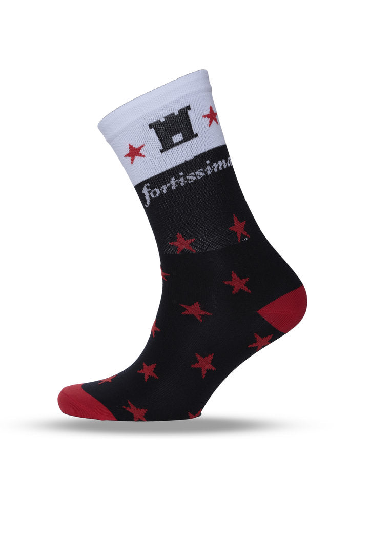 Team Drenthe sokken – Sportieve sokken met Drentse vlag design - te gebruiken voor wielrennen, hardlopen, sporten, dagelijks gebruik