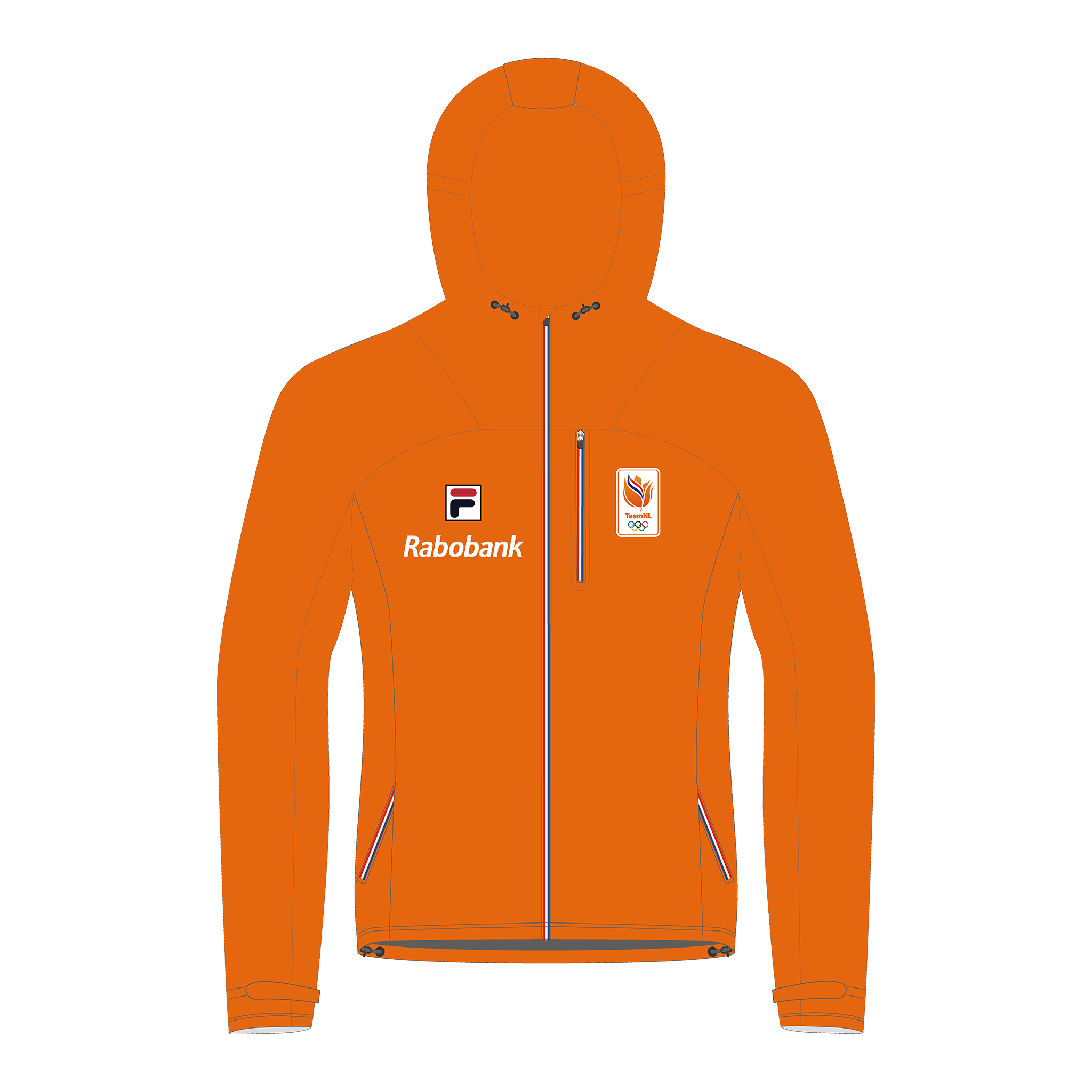 Oranje Regenjack Rabobank collectie