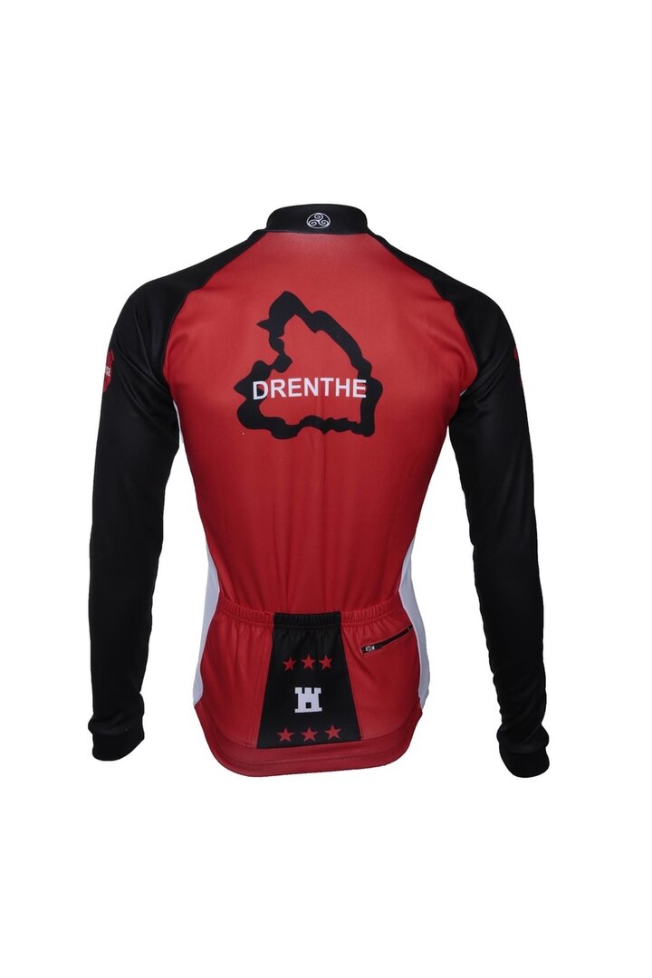 Team Drenthe wielerjack – Fietsjack met Drentse vlag design voor wielrenners