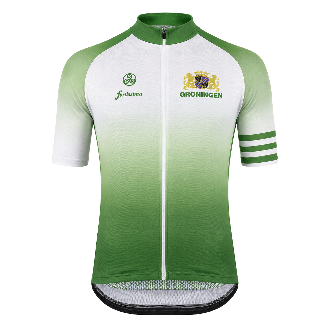 Groningen wielershirt korte mouw voor heren en dames – unisex fietsshirt met Groningse details en sportieve pasvorm