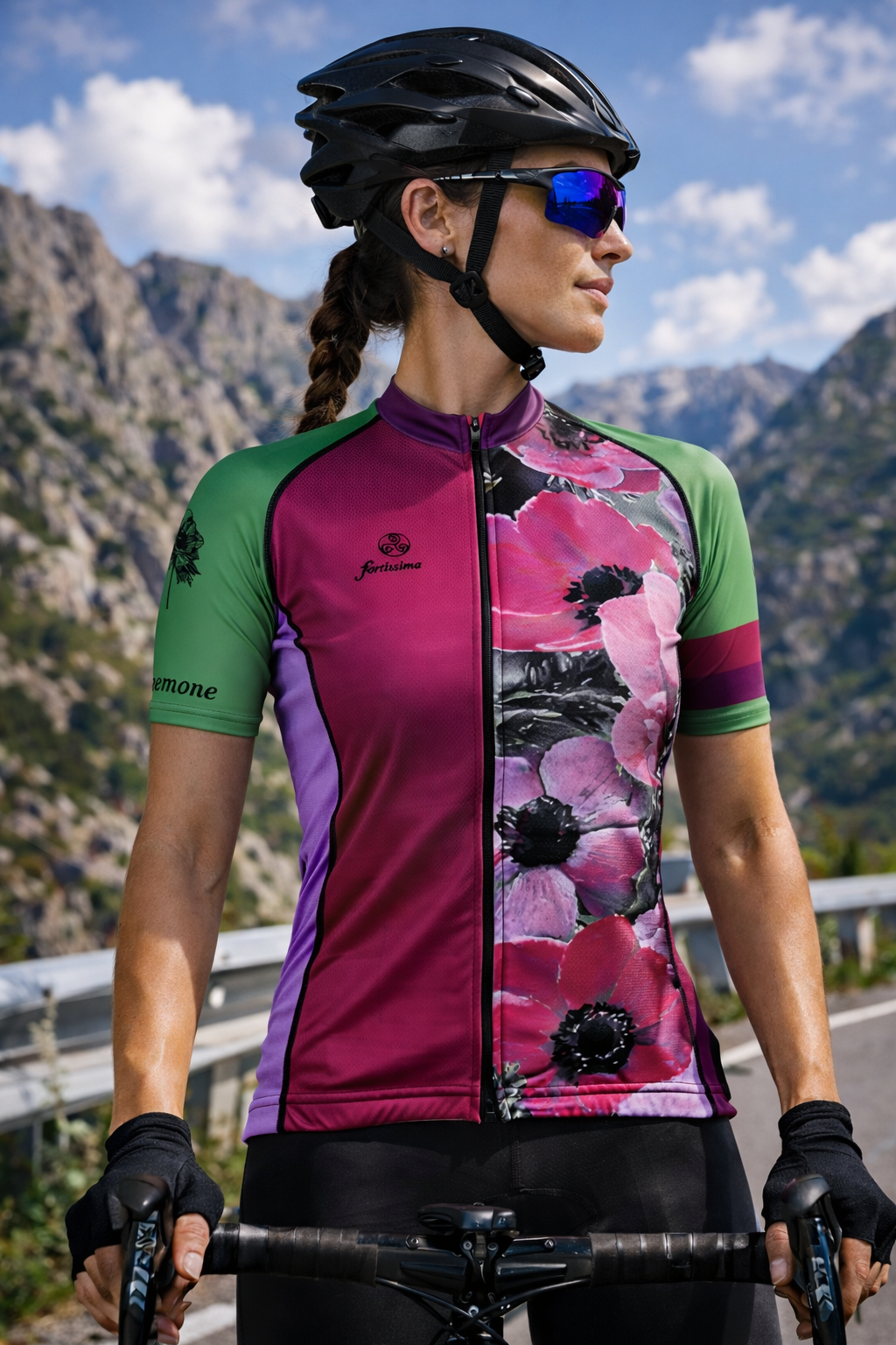 Wielershirt Flowers Anemone