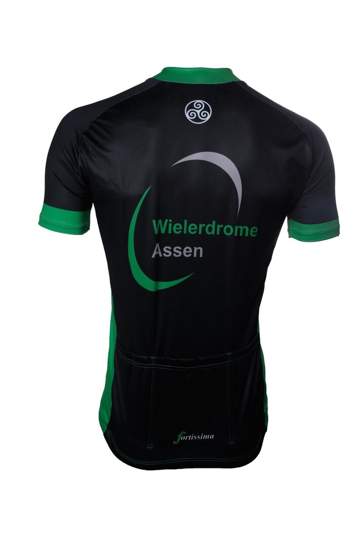 Wielerdrome wielershirt – Groen-zwart fietsshirt met strak en sportief design