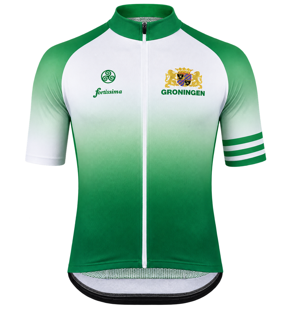 groningen wielershirt heren korte mouw en dames - unisex fietsshirt groningen met martinotoren