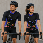 wielershirt flowers - bloemen - op model