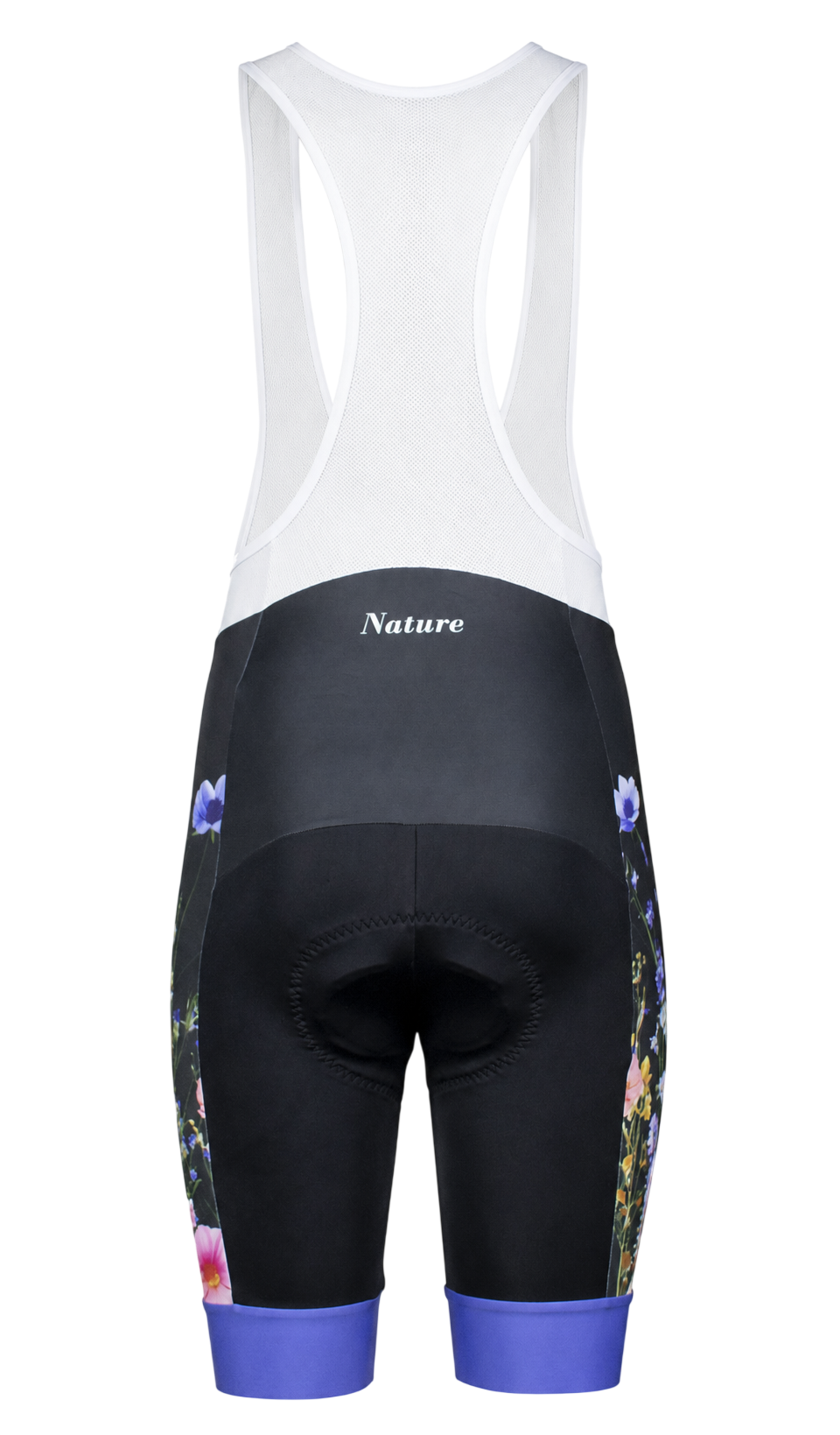 Dames bibshort vrouwen koersbroek met bloemen - wild flowers